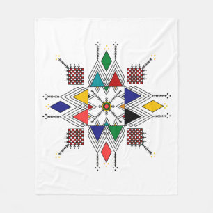 Marokkaans Amazigh Geometrisch Patroon   Tradition Fleece Deken