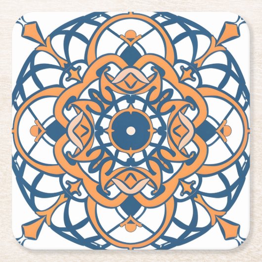 Marokkaans Andalusisch mozaïek Kartonnen Onderzetters (Voorkant)