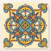 Marokkaans Andalusisch mozaïek Kartonnen Onderzetters (Voorkant)