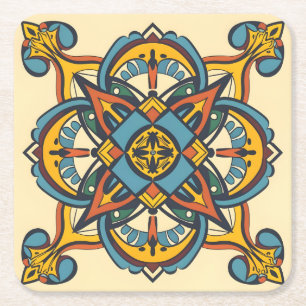 Marokkaans Andalusisch mozaïek Kartonnen Onderzetters