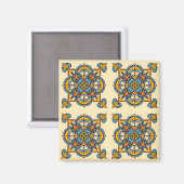 Marokkaans Andalusisch mozaïek, mandala Magneet (Voorkant / Achterkant)