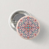 Marokkaans Andalusisch mozaïek Ronde Button 3,2 Cm (Voorkant /achterkant)