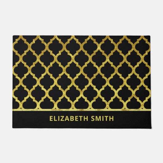 Marokkaans Arabesque Gold Deurmat (Voorkant)