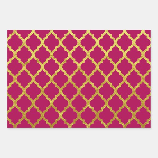Marokkaans Arabesque Gold Inpakpapier Vel (Voorkant 3)