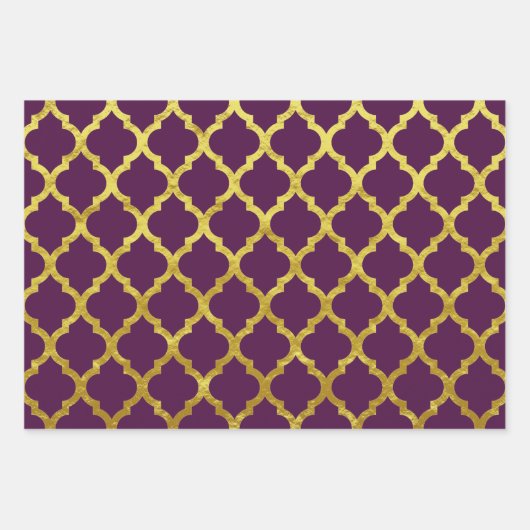 Marokkaans Arabesque Gold Inpakpapier Vel (Voorkant)