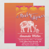 Marokkaans Baby shower - Indische Inspiratie - Ind Kaart (Voorkant / Achterkant)