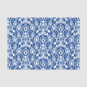 Marokkaans blauw en wit Casbah Damask Tissuepapier