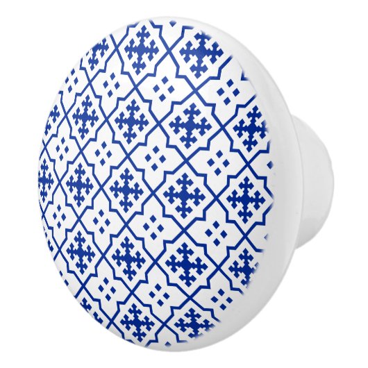 Marokkaans blauw keramische knop (Rechts)