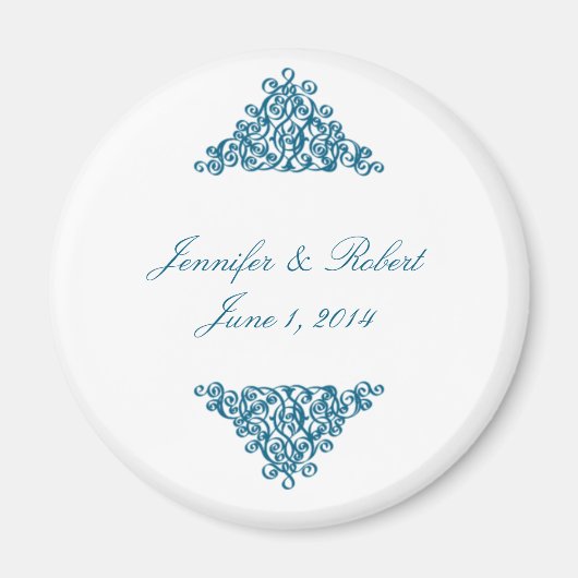 Marokkaans blauw magneet (Voorkant)