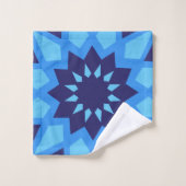 Marokkaans blauw patroon bad handdoek (Wasdoekje)