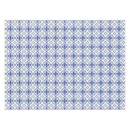 Marokkaans blauw tafelkleed (Voorkant (Horizontaal))