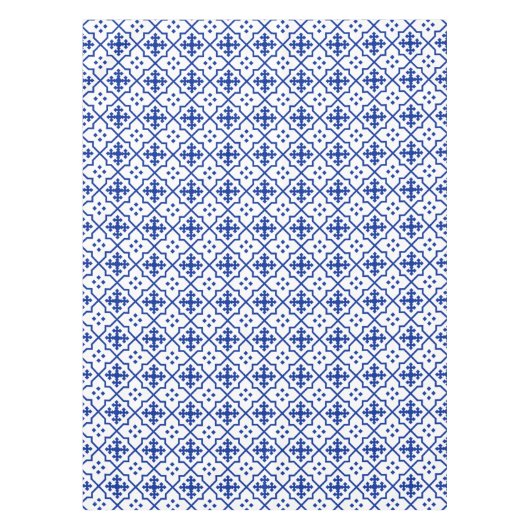 Marokkaans blauw tafelkleed (Voorkant)