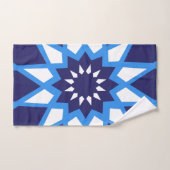 Marokkaans blauw-wit patroon bad handdoek (Handdoek)