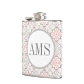 Marokkaans bloembologram op maat heupfles (Links)