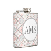 Marokkaans bloembologram op maat heupfles (Rechts)