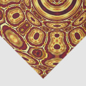 Marokkaans Boho Rood Goud Abstract Patroon Tissuepapier (Detail)