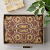Marokkaans Boho Rood Goud Abstract Patroon Tissuepapier (Geschenk)