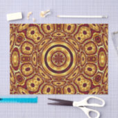 Marokkaans Boho Rood Goud Abstract Patroon Tissuepapier (Craft)