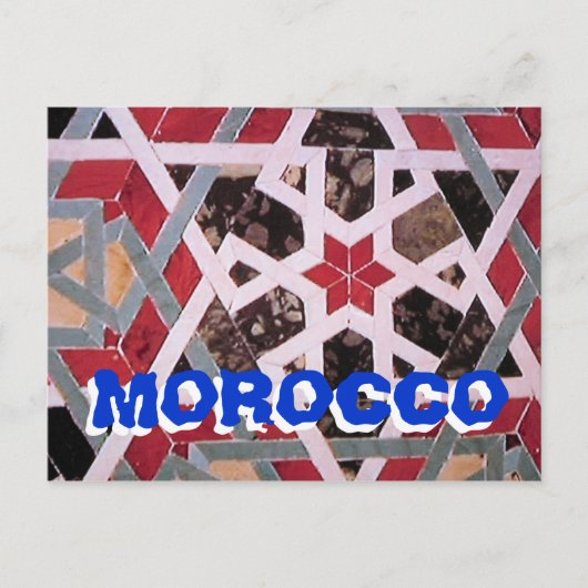 Marokkaans briefkaart (Voorkant)