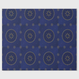 Marokkaans celestiaal goud ster inpakpapier