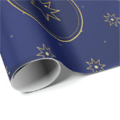 Marokkaans celestiaal goud ster inpakpapier (Rol Hoek)