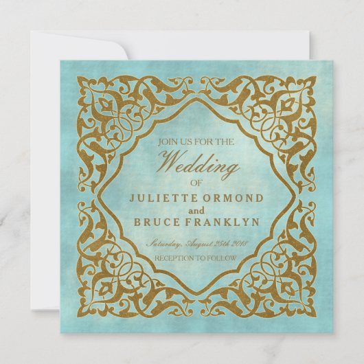 Marokkaans design - Kaart voor uitnodiging (Voorkant)