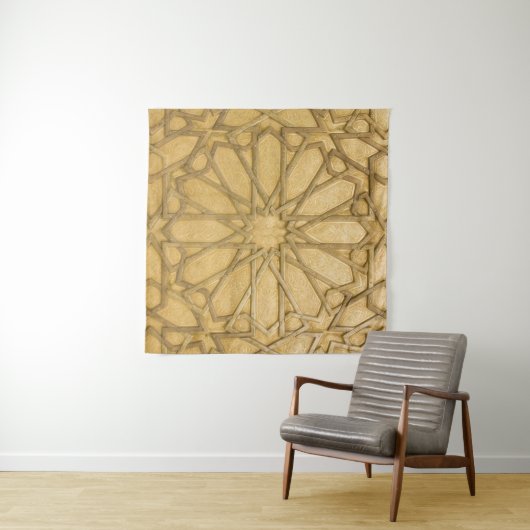 Marokkaans deurdetail: traditioneel . wandkleed (In Situ (horizontaal))