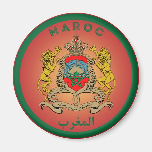 Marokkaans Erfgoed Embleem Magneet (Voorkant)