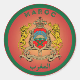Marokkaans Erfgoed Embleem Ronde Sticker