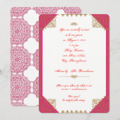 Marokkaans Etnisch Thema Uitnodiging voor verjaard (Voorkant / Achterkant)