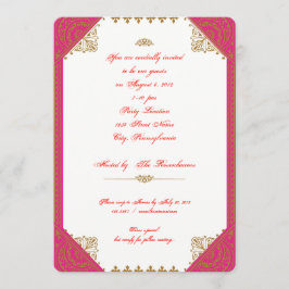 Marokkaans Etnisch Thema Uitnodiging voor verjaard