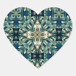 Marokkaans geïnspireerd design hart sticker