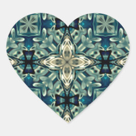 Marokkaans geïnspireerd design hart sticker