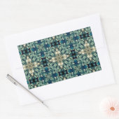 Marokkaans geïnspireerd design rechthoekige sticker (Envelop)