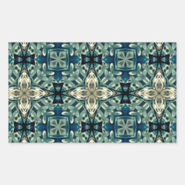 Marokkaans geïnspireerd design rechthoekige sticker