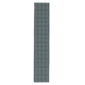 Marokkaans geïnspireerd groen geometrisch medium tafelloper (Voorkant)