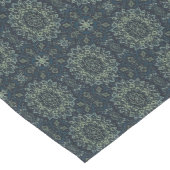 Marokkaans geïnspireerd groen geometrisch medium tafelloper (Hoek)