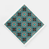 Marokkaans geometrisch Floral Pattern Blauwgroen T Servet (Hoek)
