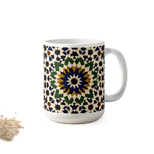 Marokkaans Geometrisch Mozaïekpatroon Keramische K Koffiemok