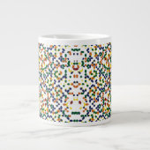 Marokkaans Geometrisch Patroon Grote Koffiekop (Voorkant)