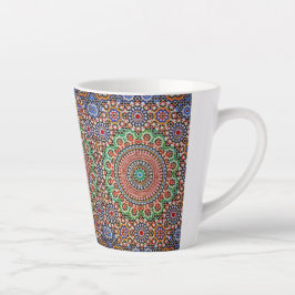 Marokkaans geometrisch patroon latte mok