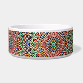 Marokkaans geometrisch patroon voerbakje