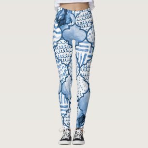 Marokkaans geometrisch, waterverf naadloos patroon leggings