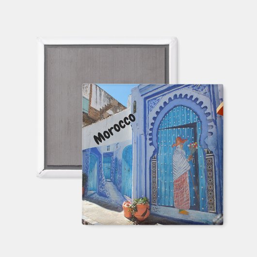 Marokkaans geschenk magneet (Voorkant / Achterkant)