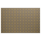 Marokkaans Ikat Blue Yellow Brown Pattern Stof (Fat Quarter)