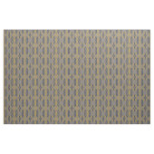 Marokkaans Ikat Blue Yellow Grey Pattern Stof (Fat Quarter)