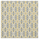 Marokkaans Ikat Blue Yellow Pattern Stof (Swatch)