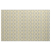 Marokkaans Ikat Blue Yellow Pattern Stof (Fat Quarter)