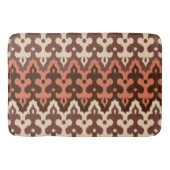 Marokkaans Ikat Damask, Brown, Taupe & Rust Badmat (Voorkant)