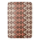 Marokkaans Ikat Damask, Brown, Taupe & Rust Badmat (Voorkant Verticaal)